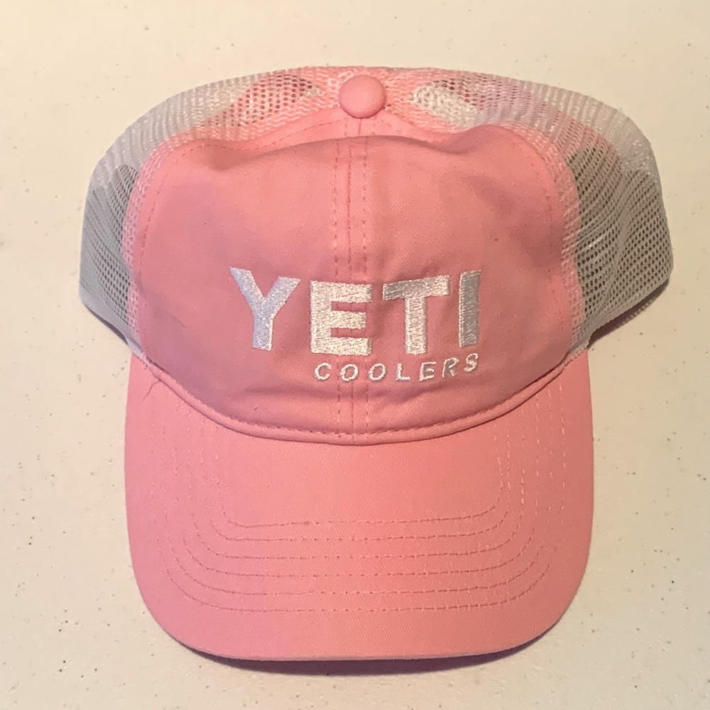 NWOT Pink Yeti Coolers Mid Pro Trucker Hat